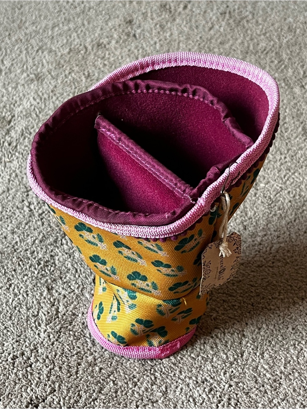 NWT Natural Life Car Cup Holder Organizer